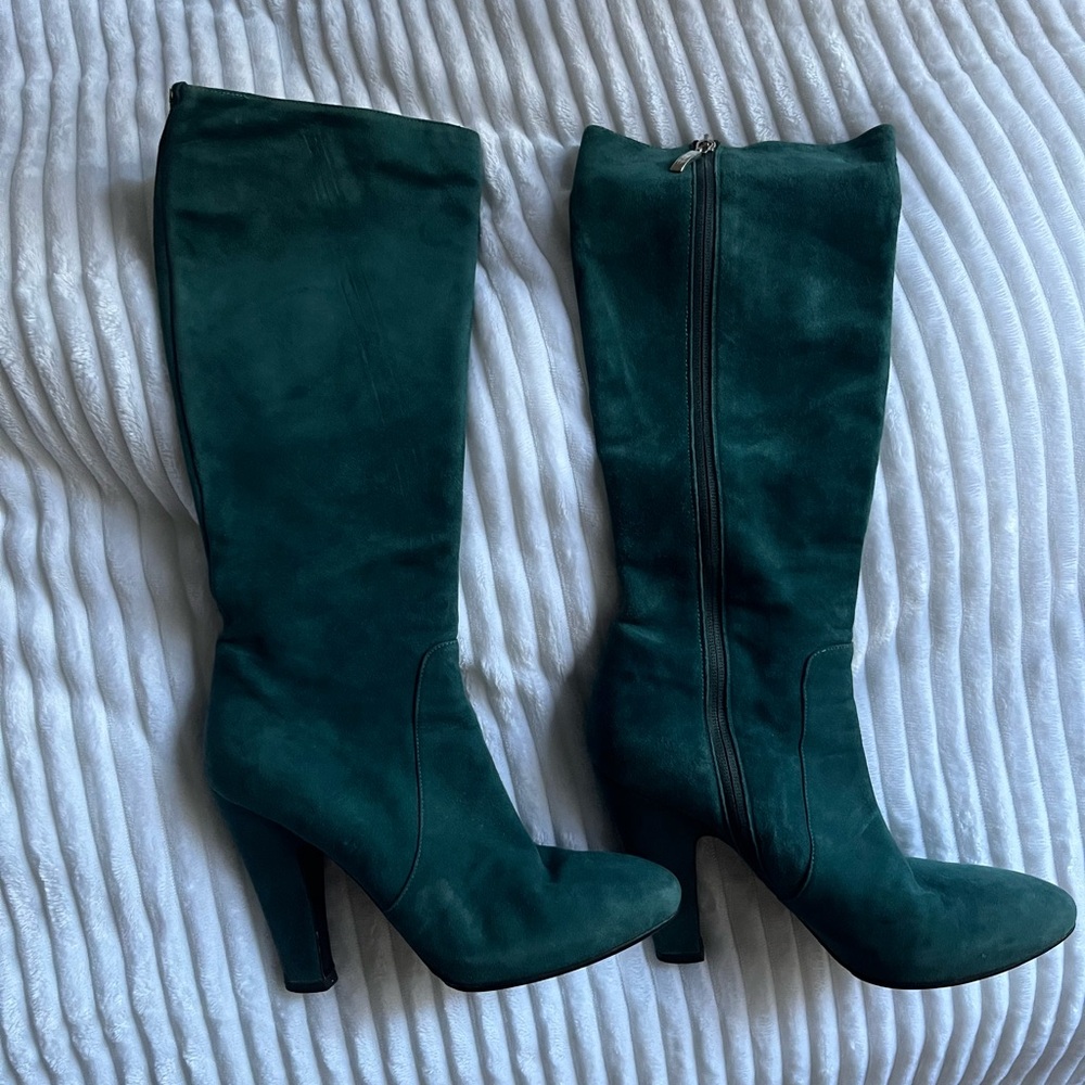 Cesare Paciotti Sexy 70’s Green Knee-High Boots